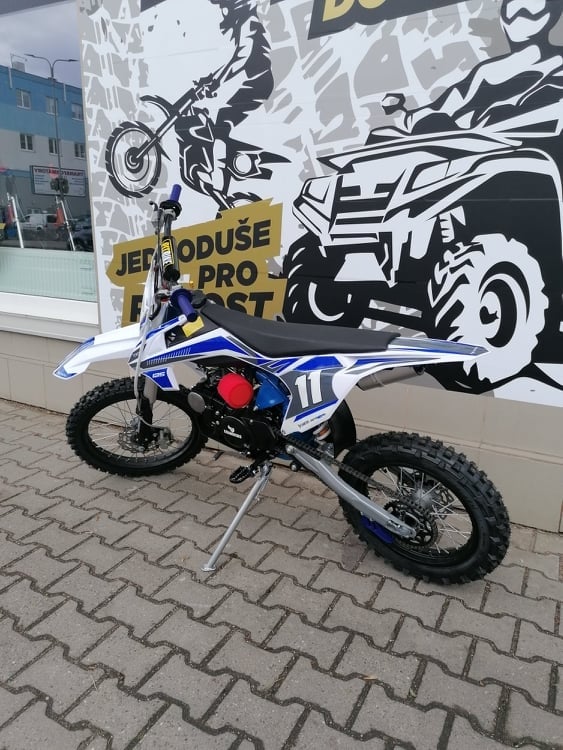 Pitbike Shark 125ccm 17x14 modrá