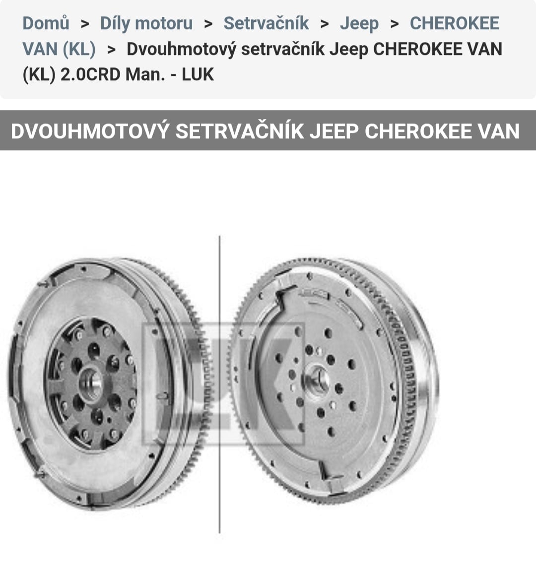Prodám setrvačník Jeep Cherokee