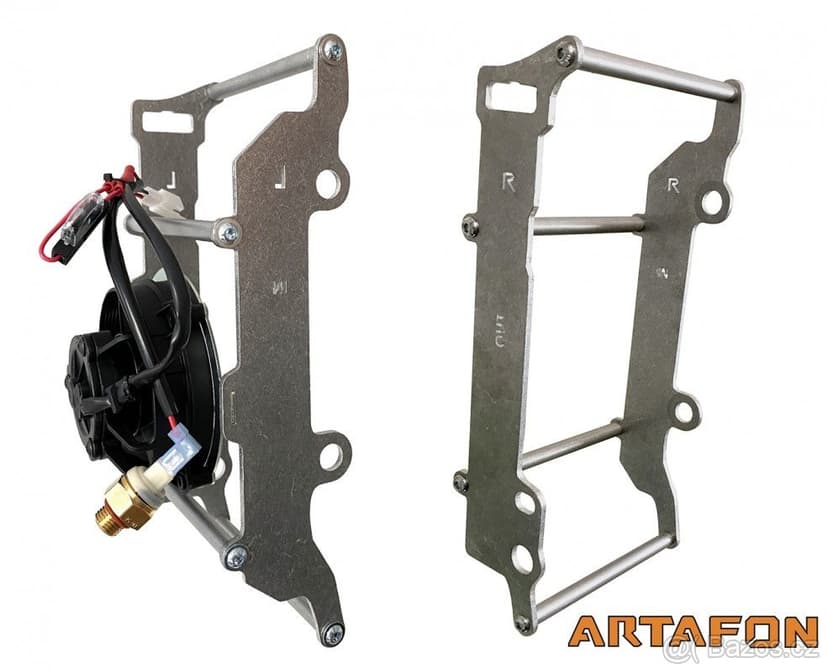 Beta kryty, výztuhy chladiče s ventilátorem