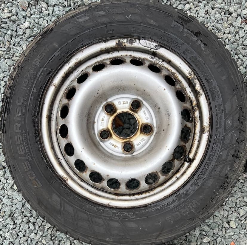 Ocelové disky VW T5, T6, Amarok 6,5Jx16 ET52, 5x120x65,1