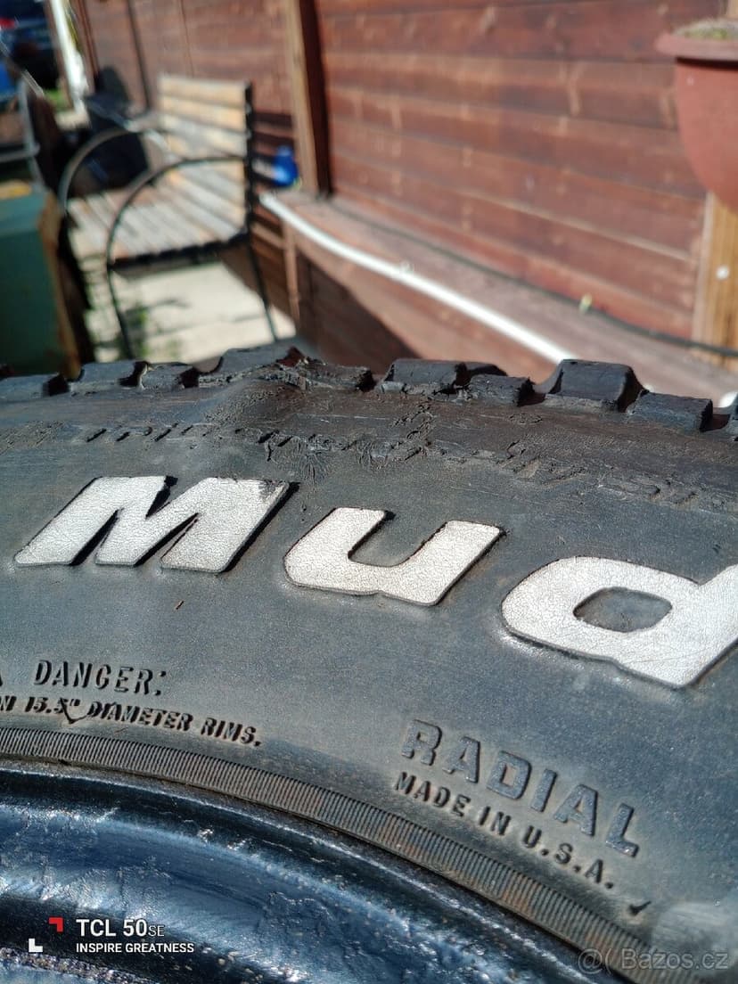 4x disk R15 (6x139,7)+ 4ks pneu 31x10,5xR15.
