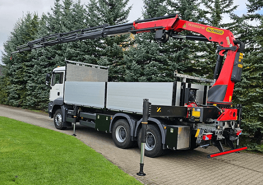 MAN TGS 26.430 6x4 - valník s hydraulickou rukou Palfinger