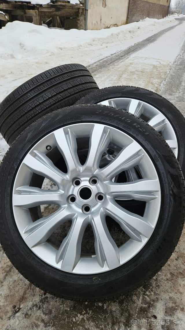 TOP ALU kola Land Rover 21" – 5×120, Pirelli 98 %