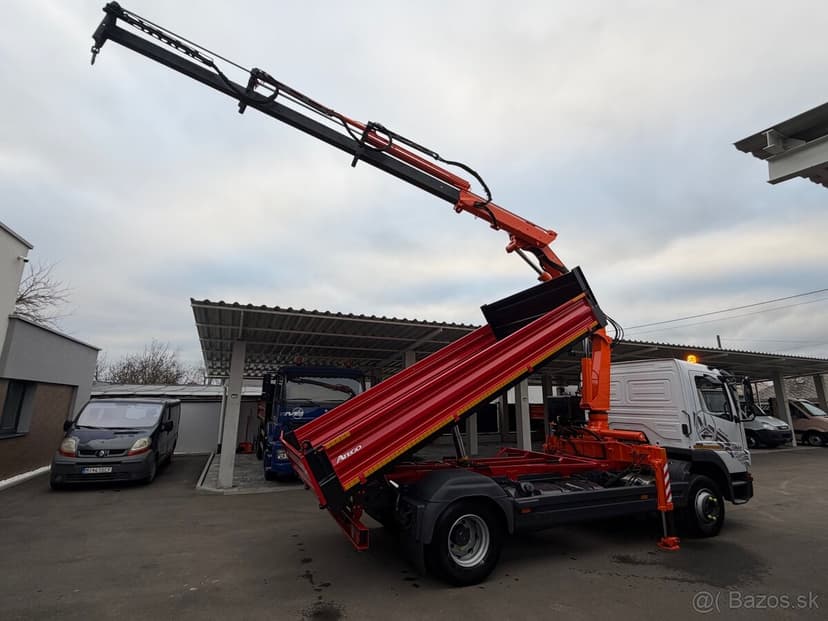 S3 sklápač r.2014 Mercedes Atego 1524 hydraulická ruka ATLAS