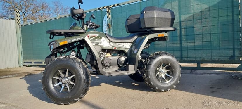 Atv stvorkolka fourcraft 200 automat + tazne, alu disky