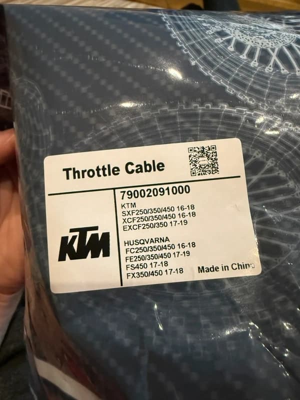 plynové lanko na KTM HUSQVARNA