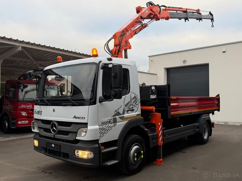 S3 sklápač r.2014 Mercedes Atego 1524 hydraulická ruka ATLAS